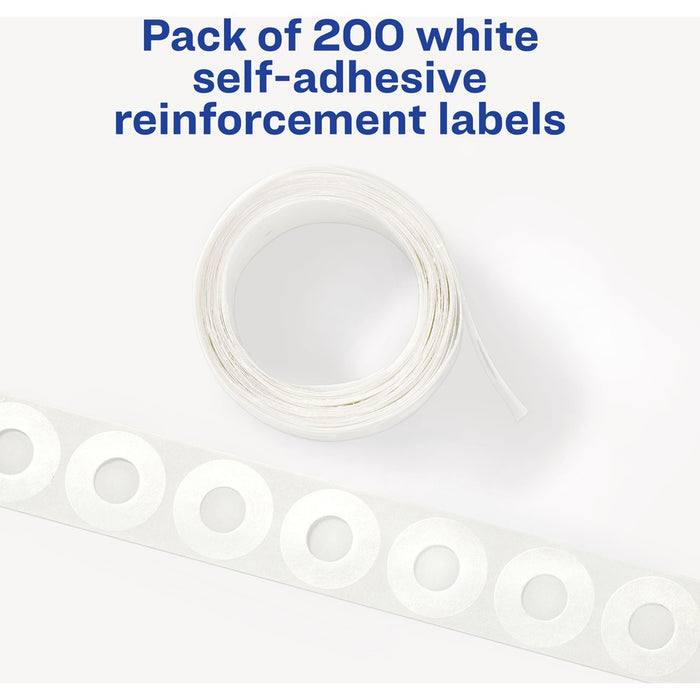 Avery® White Self-Adhesive Reinforcement Labels