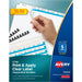 Avery® Print & Apply Label Unpunched Dividers - Index Maker Easy Apply Label Strip