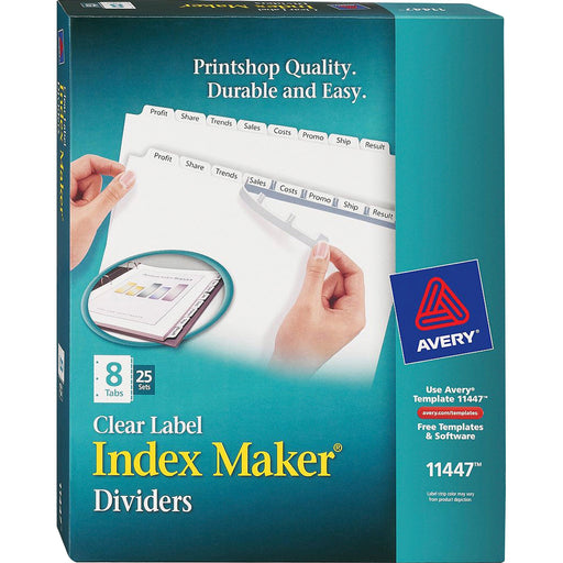 Avery® Print & Apply Clear Label Dividers - Index Maker Easy Apply Label Strip