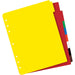 Avery® Plastic Tab Dividers w/ White Labels