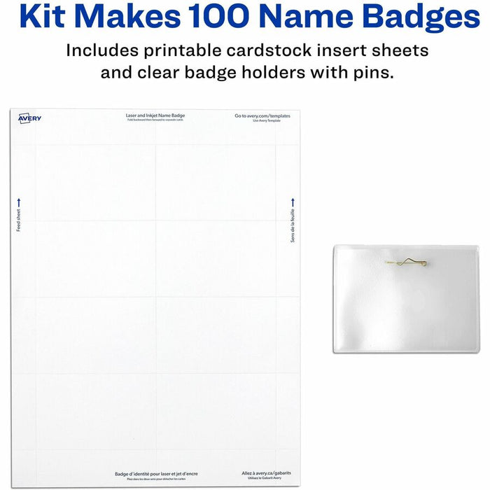 Avery® Pin-Style Name Badges