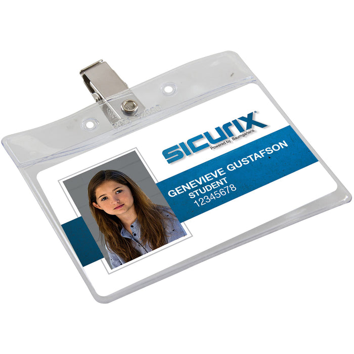 SICURIX Horizontal Badge Holder with Clip