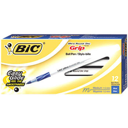 BIC Round Stic Grip Ballpoint Pen