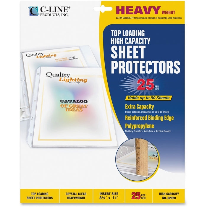 C-Line High Capacity Heavyweight Poly Sheet Protectors