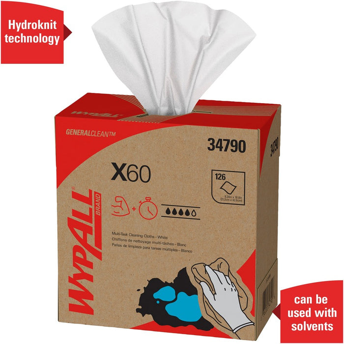 Wypall General Clean X60 Multi-Task Cleaning Cloths - Pop-Up Box