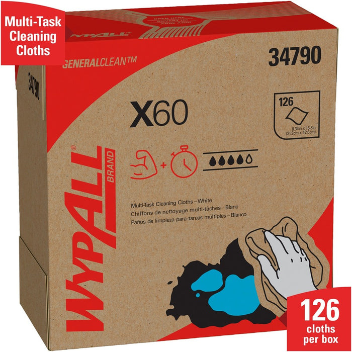 Wypall General Clean X60 Multi-Task Cleaning Cloths - Pop-Up Box