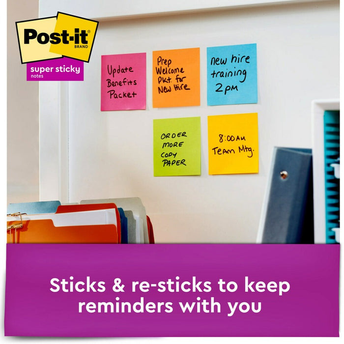 Post-it® Super Sticky Notes - Energy Boost Color Collection