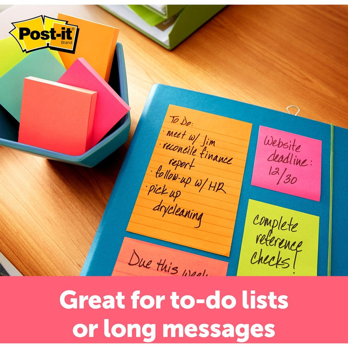 Post-it® Lined Notes - Poptimistic Color Collection