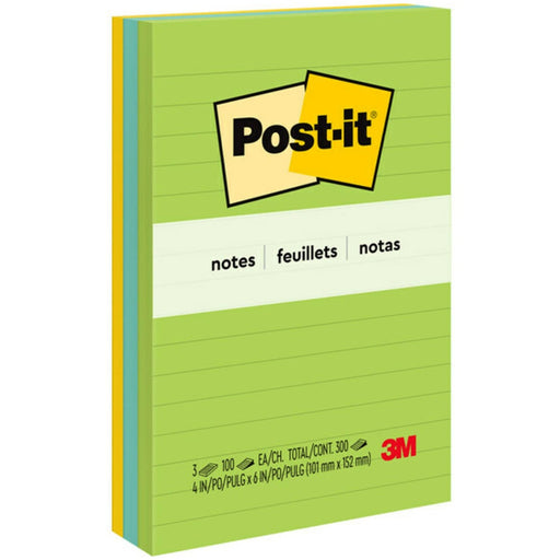 Post-it® Notes Original Lined Notepads - Floral Fantasy Color Collection