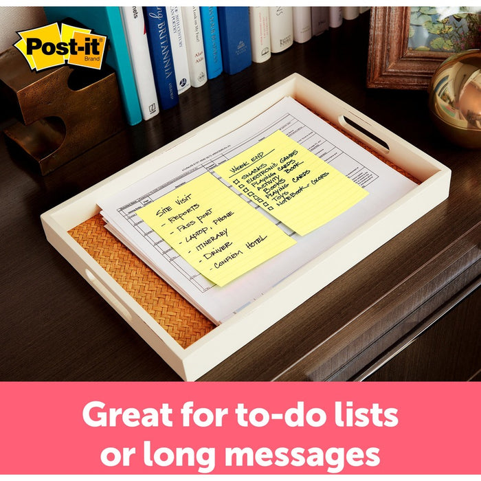 Post-it® Super Sticky Lined Notes