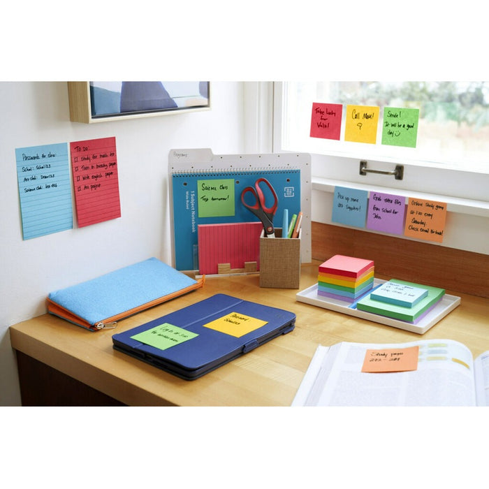 Post-it® Super Sticky Lined Notes - Playful Primaries Color Collection