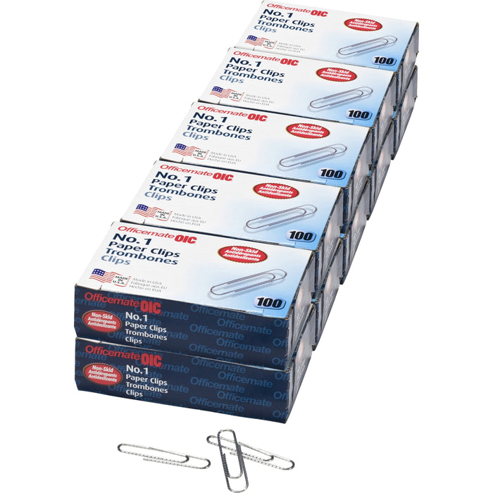 Officemate Nonskid Paper Clips