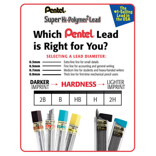 Pentel Super Hi-Polymer Leads