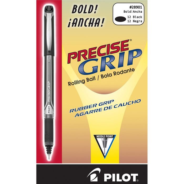 Pilot Precise Grip Bold Capped Rolling Ball Pens