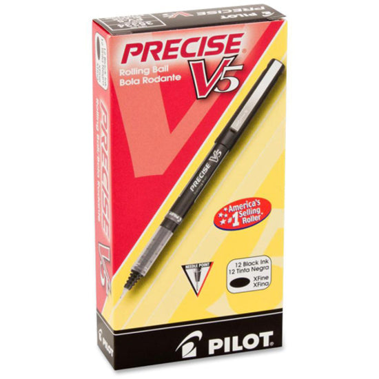 Pilot Precise V5 Extra-Fine Premium Capped Rolling Ball Pens