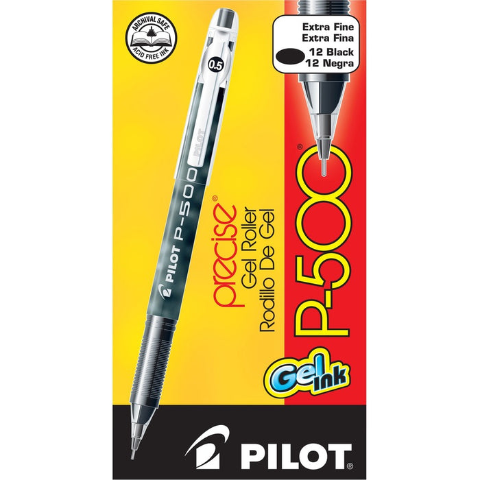 Pilot Precise P-500 Precision Point Extra-Fine Capped Gel Rolling Ball Pens