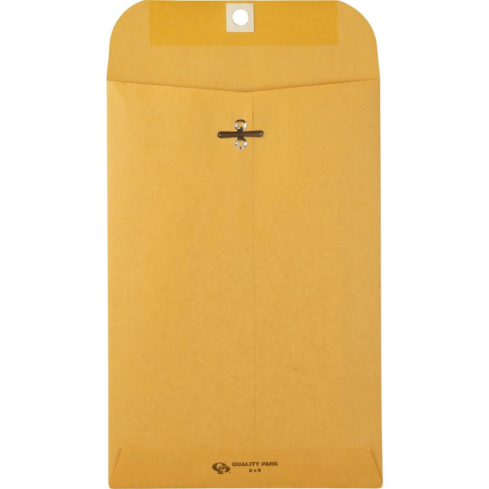 Quality Park 6 x 9 Clasp Envelopes with Deeply Gummed Flaps