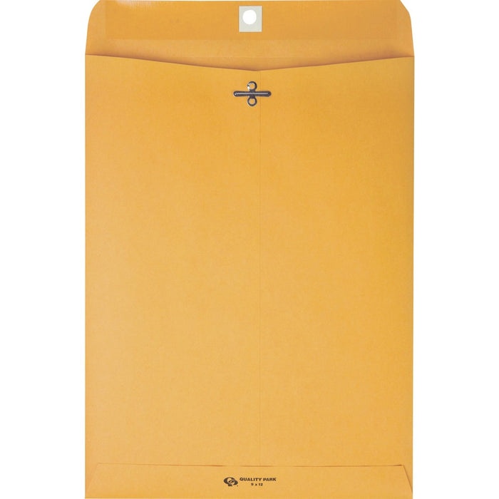 Quality Park 9 x 12 Clasp Envelopes with Deeply Gummed Flaps