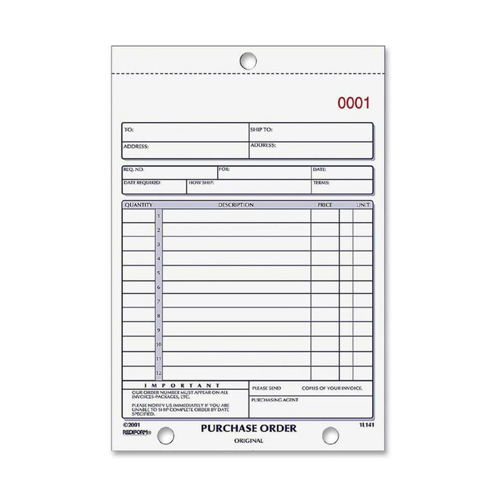 Rediform 2-part Carbonless Purchase Order Book