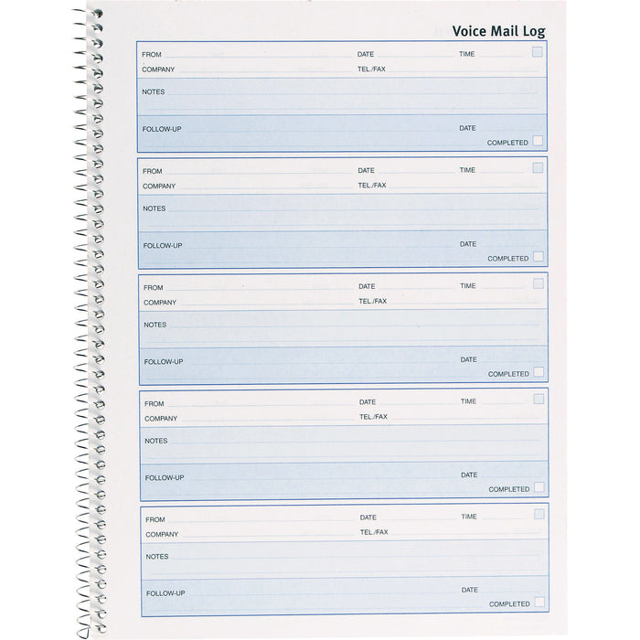 Rediform Follow-Up Voice Mail Log Book