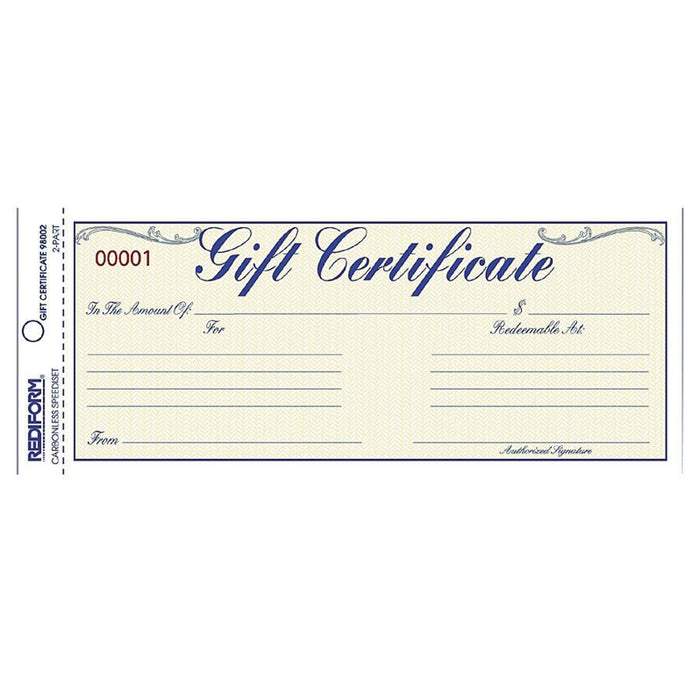 Rediform Gift Certificates with Envelopes