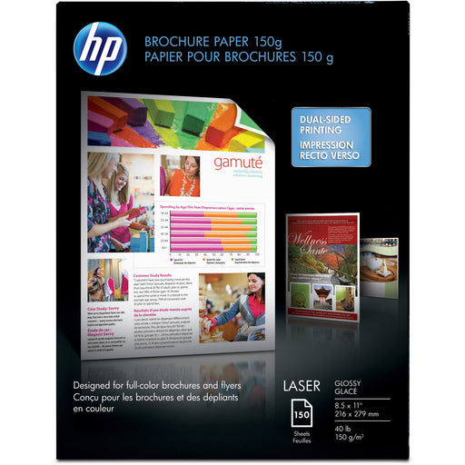 HP Glossy Brochure Paper - White