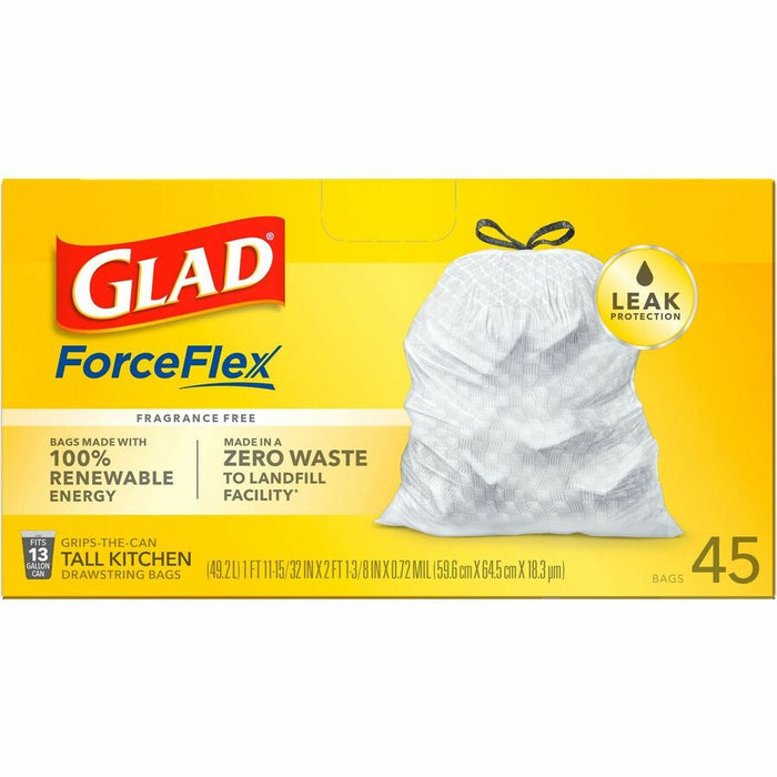 Glad ForceFlex Tall Kitchen Drawstring Trash Bags