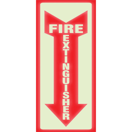 Headline Signs Glow In Dark Fire Extinguisher Sign