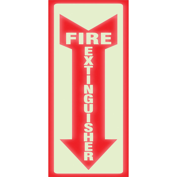 Headline Signs Glow In Dark Fire Extinguisher Sign