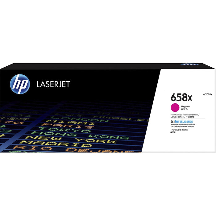 HP 658X (W2003X) Original High Yield Laser Toner Cartridge - Magenta - 1 Each