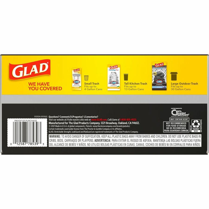 Glad ForceFlexPlus Drawstring Large Trash Bags