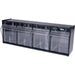 Deflecto Tilt Bin Interlocking Multi-Bin Storage Organizer