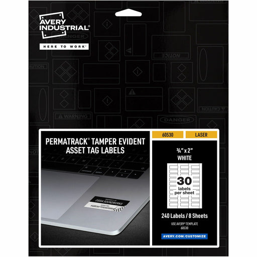 Avery® PermaTrack Tamper-Evident Asset Tag Labels