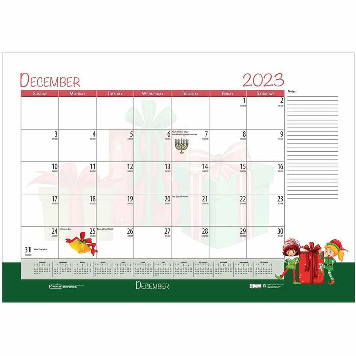 House of Doolittle Seasonal Holiday Academic Desk Pad