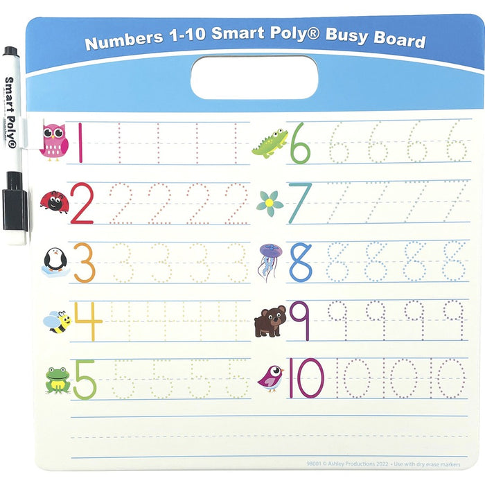 Ashley Numbers 1 - 10 Smart Poly Busy Board