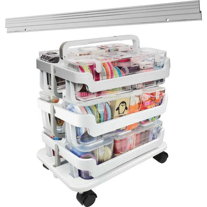 Deflecto Stackable Caddy Organizer Multi-Pack Bundle