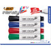 BIC Intensity Low Odor Dry Erase Marker, Tank, Assorted, 4 Pack