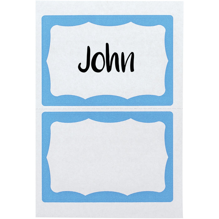 Advantus Color Border Adhesive Name Badges