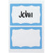 Advantus Color Border Adhesive Name Badges