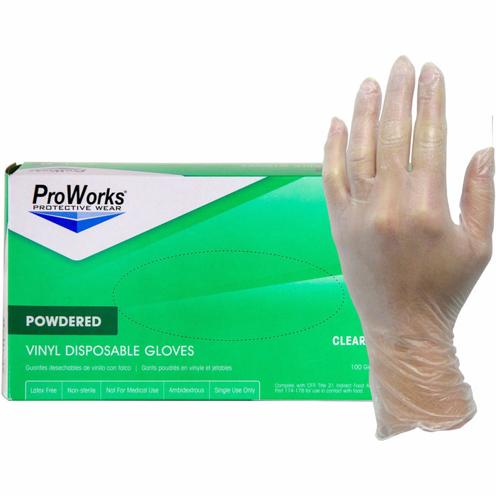 ProWorks Vinyl Powdered Industrial Gloves