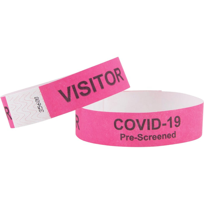 Advantus COVID Prescreened Visitor Wristbands