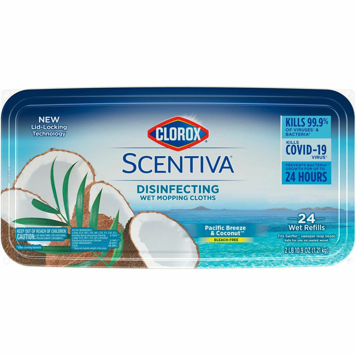 Clorox Scentiva Disinfecting Wet Mopping Cloth Refills