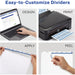 Avery® Print & Apply Clear Label Dividers - Index Maker Easy Apply Label Strip