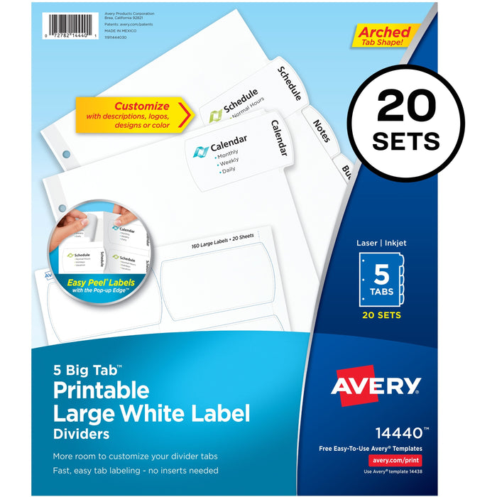 Avery® Big Tab Tab Divider