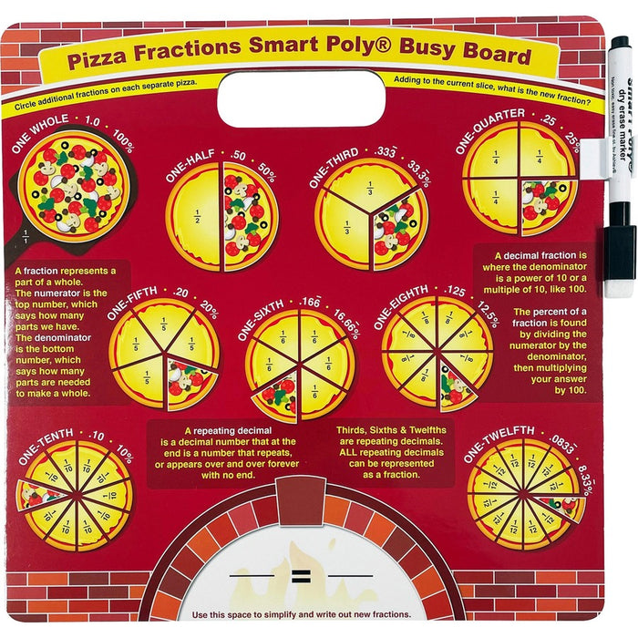 Ashley Pizza Fractions Smart Poly Busy Board