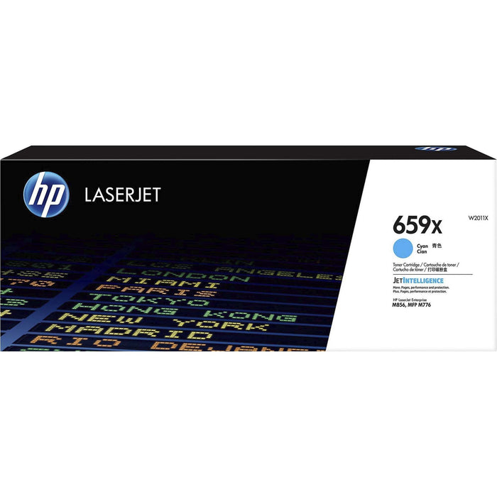 HP 659X (W2011X) Original High Yield Laser Toner Cartridge - Cyan - 1 Each