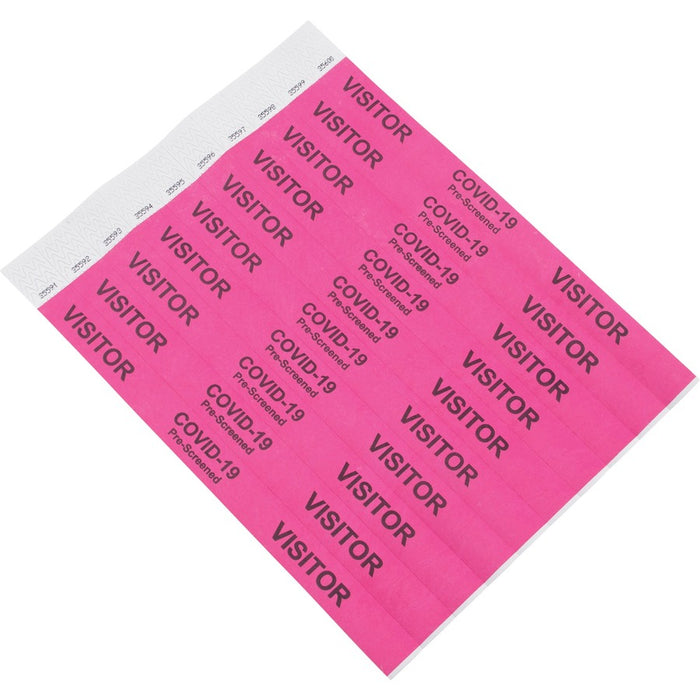 Advantus COVID Prescreened Visitor Wristbands