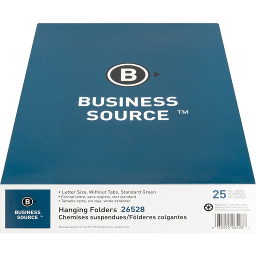 Business Source Letter Recycled Hanging Folder