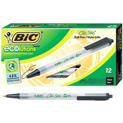 BIC Clic Stic Retractable Ball Pens