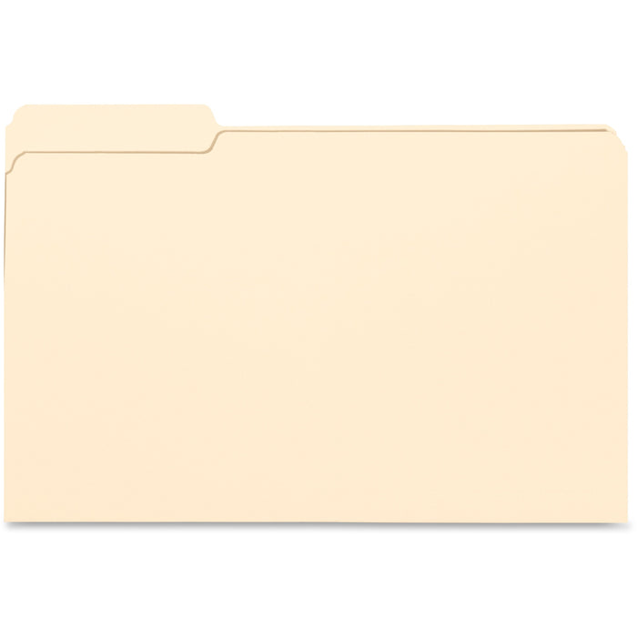 Business Source 1/3 Tab Cut Legal Recycled Top Tab File Folder